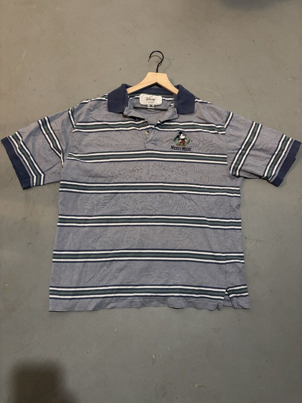 Vintage 2000s Mickey Polo Shirt with Embroidery XXL Retro Disney